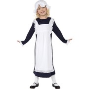 Poor Victorian Girl Child Costume (Large, 10-12 Years) Pk 1