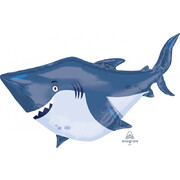 Shark Foil Supershape Balloon (81cm x 101cm) Pk 1