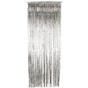 Silver Shimmer Tinsel Foil Curtain (91cm x 244cm) Pk 1