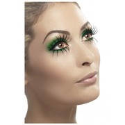 Black Eyelashes Top & Bottom Set With Adhesive (1 Pair)