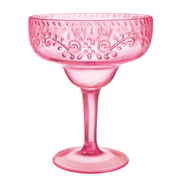 Boho Vibes Pink Embossed Margarita Glass 561ml (Pk 1)