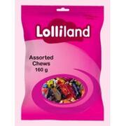 Assorted Flavour Chews Lollies 160g