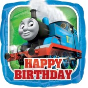 Thomas The Tank Engine Happy Birthday Square Foil Balloon