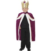 Child Kiddy King Costume - Medium 7-9 Yrs