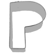 Alphabet Cookie Cutter - Letter P (3in.) Pk 1