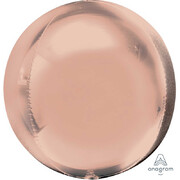 Metallic Rose Gold Foil Orbz Balloon (38cm x 40cm) Pk 1