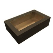 Black Grazing Boxes with Lids Extra Small 258x155x80mm (Pk 24)