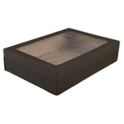 Black Grazing Boxes with Lids Medium 360x252x80mm (Pk 24)