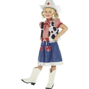 Child Cowgirl Sweetie Costume - Medium 7-9  Yrs