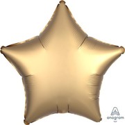 Satin Gold 19in. Star Foil Balloon Pk 1