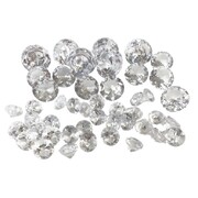 Clear Acrylic Gems Table Scatters Confetti Mixed Size 216gm