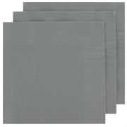 Silver Party Napkins - Lunch 2 ply Pk100 