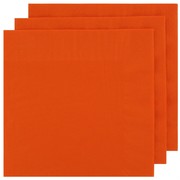 Orange Paper 2 Ply Lunch Napkins Pk 100 