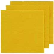 Yellow Party Napkins - Dinner 2 ply Pk100 