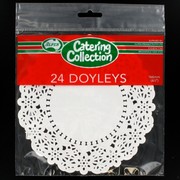 White Round Doilies 166mm Pk24 