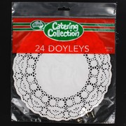 White Round Doilies 215mm Pk24 