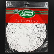 White Round Doilies Assorted Sizes Pk24 