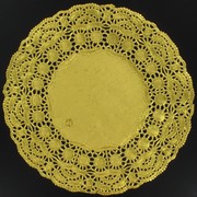 Gold Round Doilies 215mm Pk12 