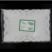White Rectangular Doilies 254mm x 368mm Pk250 