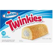 Twinkies Sponge Cakes With Vanilla Creamy Filling Pk 10