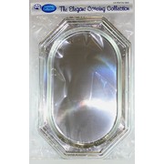 Platter Rectangular 455x305mm Silver Pk2