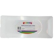 White Rectangle Plastic Platter (46.5cm x 20cm) Pk 24