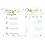 Baby Shower Word Search & Word Scramble Game Pk 1