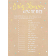 Guess The Price Baby Shower Game (24 Sheets)