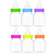 Mini Baby Bottles Shower Party Favour Asst Colours Pk 6