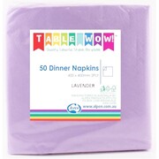Lavender 2 Ply Dinner Napkins Pk 50