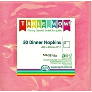 Magenta Dinner Napkins 2 Ply (40cm x 40cm) Pk 50 