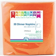 Orange Dinner Napkins 2 ply Pk 50