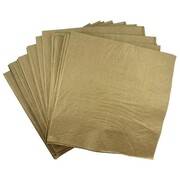 Metallic Gold 2 Ply Paper Dinner Napkins Pk 50