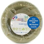Reusable Gold Plastic Bowls 18cm (Pk 20)