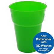 Lime Green Plastic Cups - 285ml Pk20 