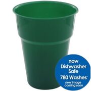 Hunter Green Plastic Cups 285ml Pk20 