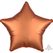 Satin Amber 19in. Star Foil Balloon Pk 1
