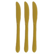 Reusable Gold Plastic Knives 19cm (Pk 20)