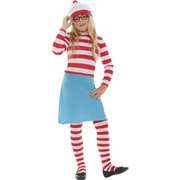 Child Where's Wally Wenda Costume - Large 10-12 Yrs