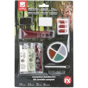 Complete Zombie SFX Makeup Kit | Fake Blood Liquid Latex Horror Halloween Special Effects Makeup