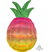 Iridescent Pineapple Foil Supershape Balloon