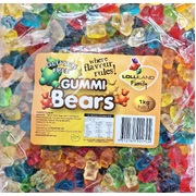 Gummi Bears Lollies 1kg (Pk 1)