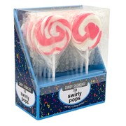 Pink Swirly Lollipops Pops 50g Pk 10
