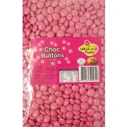 Pink Chocolate Buttons (1kg)