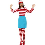 Adult Where's Wally Wenda Costume Large Pk 1