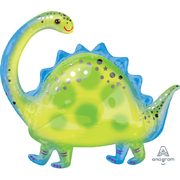 Stegosaurus Dinosaur Foil Supershape Balloon (81x68cm)