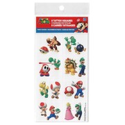 Super Mario Bros Temporary Tattoos Pk 8 1 Sheet