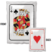 Roll The Dice King & Ace Foil Balloon (30cm x 43cm) Pk 1 (1 BALLOON ONLY)
