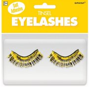 Gold Tinsel Self Adhesive Eyelashes (1 Pair)