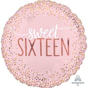 Sweet Sixteen 16 Blush Pink Foil Balloon (43cm-17in) Pk 1